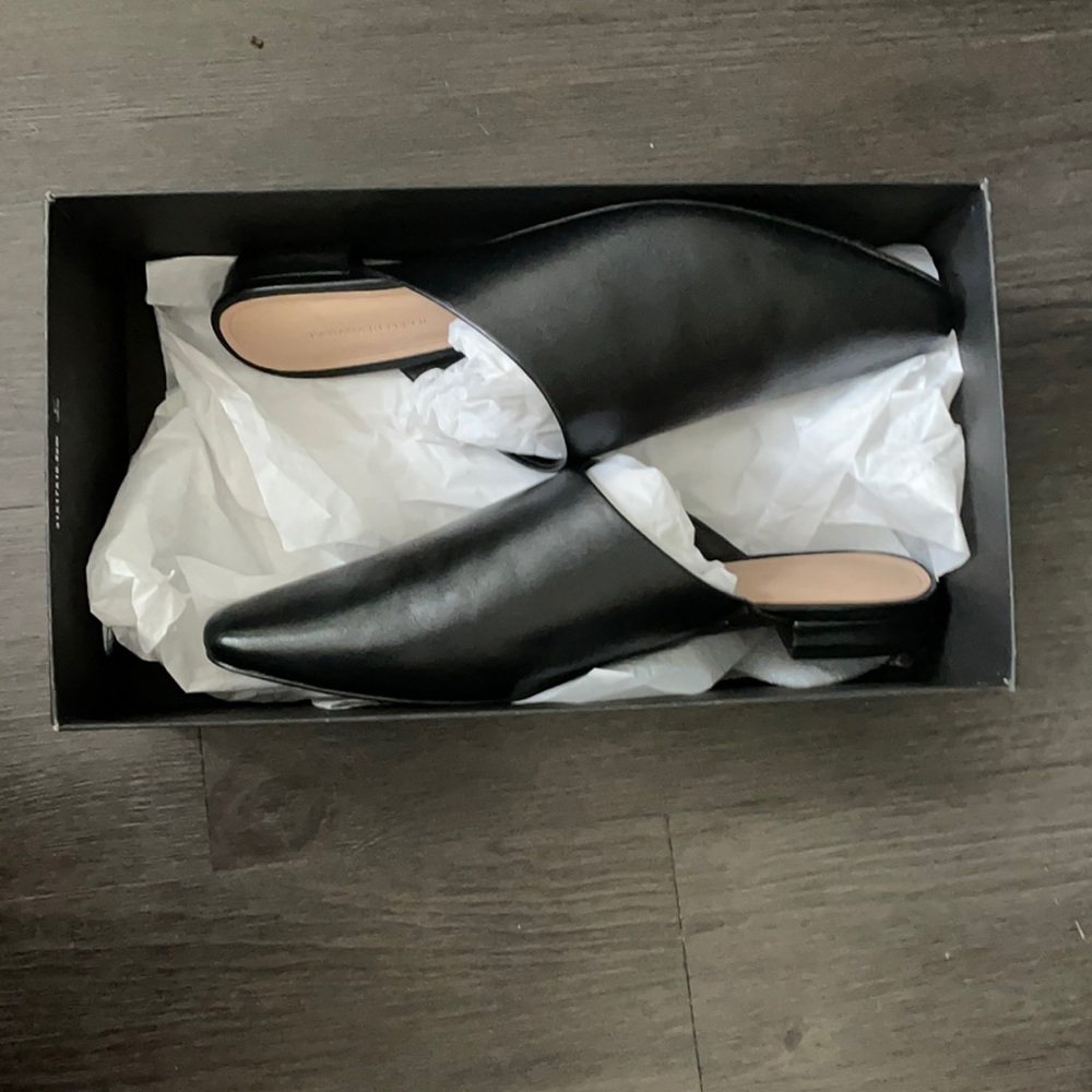 Banana Republic black mules